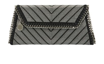 Chevron Crystal Hotfix Pouch, front view